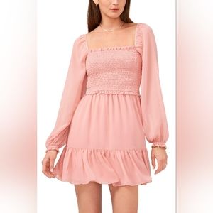 1. STATE Blush Chiffon Dress Size L